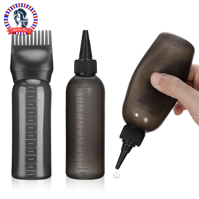 2ピースプラスチック詰め替えスクイーズボトル&ルートコームア - Hair Care Products のレビューと価格