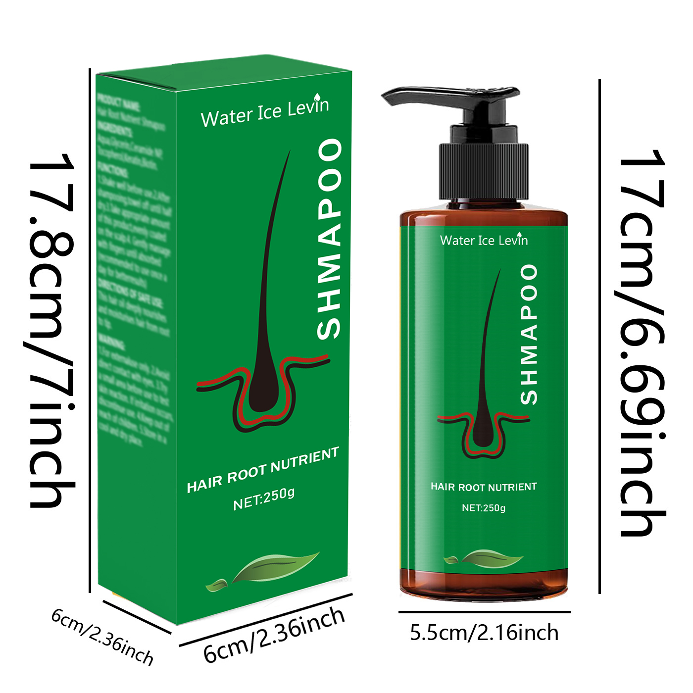 ルートナリッシングシャンプー 250g、普通髪タイプ用保湿フ - Hair Care Natural Ingredients のレビューと価格