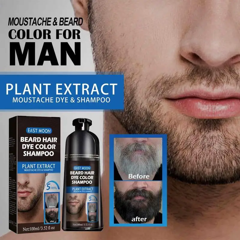 100 ミリリットルハーブエキス高速永久黒染料白髪シャンプー - Hair Care Organic のレビューと価格