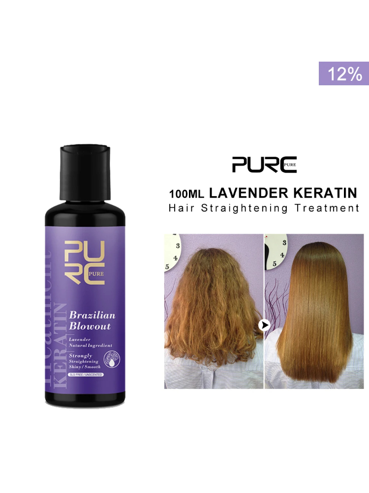 PURC ラベンダー 12% ブラジルケラチン縮毛矯正トリー - Hair Care Organic のレビューと価格