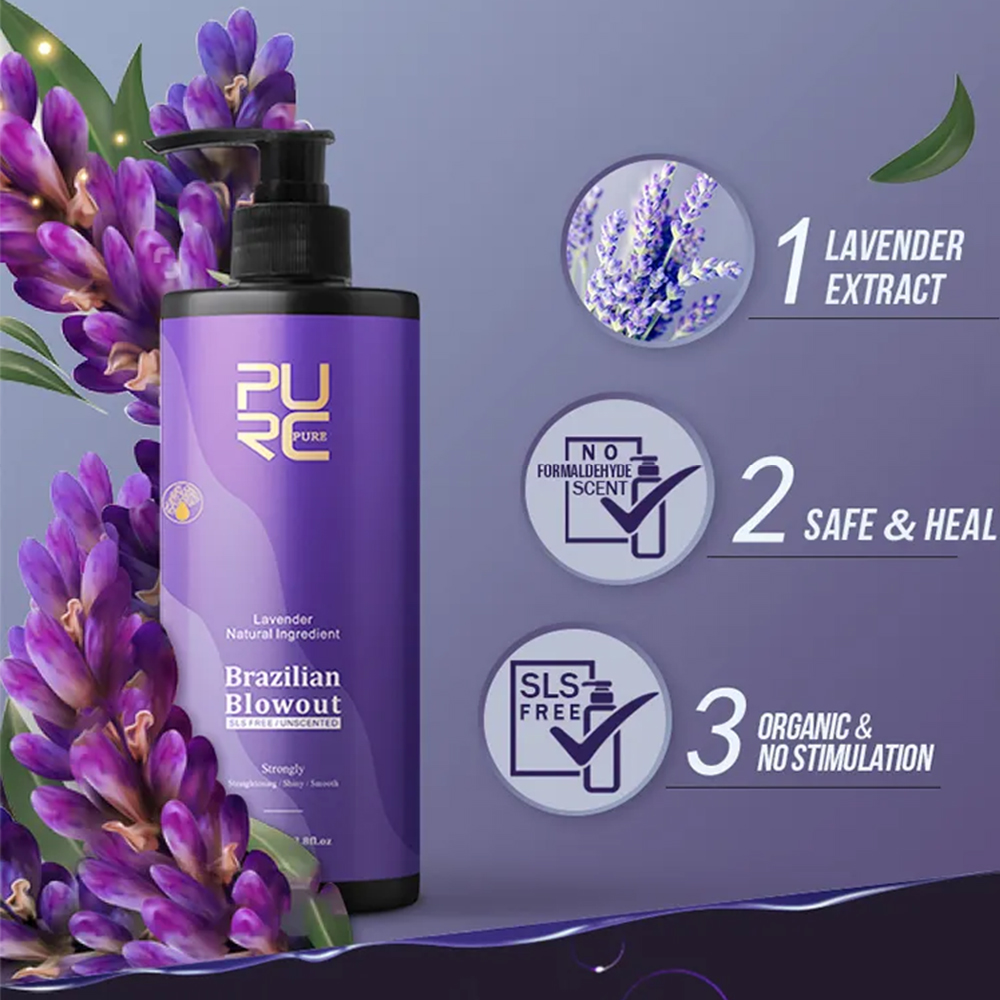 PURC ラベンダー 12% ブラジルケラチン縮毛矯正トリー - Hair Care Organic のレビューと価格